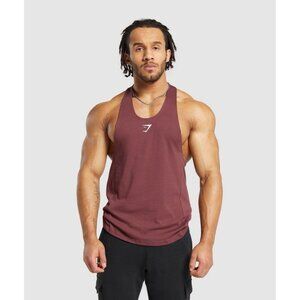 Gymshark React Stringer size M Slim Fit color Red Men's top NWT Gymwear Workout